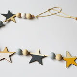 Maxbell Wooden Star Garland Bunting Hanging Banner Baby Children's Room Decor #2 - Aladdin Shoppers