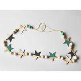 Maxbell Maxbell Wooden Star Garland Bunting Hanging Banner Baby Children's Room Decor #3