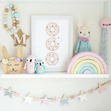 Maxbell Maxbell Wooden Star Garland Bunting Hanging Banner Baby Children's Room Decor #5