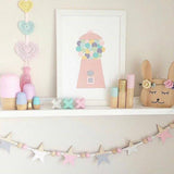 Maxbell Wooden Star Garland Bunting Hanging Banner Baby Children's Room Decor #5 - Aladdin Shoppers