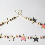 Maxbell Wooden Star Garland Bunting Hanging Banner Baby Children's Room Decor #5 - Aladdin Shoppers