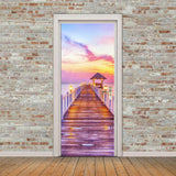Maxbell Creative 3D Door Stickers Removable Wall Poster DIY Art Decals Pink Clouds - Aladdin Shoppers