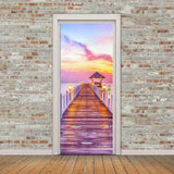 Maxbell Creative 3D Door Stickers Removable Wall Poster DIY Art Decals Pink Clouds - Aladdin Shoppers