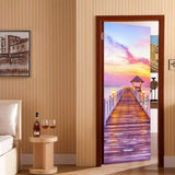 Maxbell Creative 3D Door Stickers Removable Wall Poster DIY Art Decals Pink Clouds - Aladdin Shoppers
