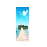 Maxbell Creative 3D Door Stickers Removable Wall Poster DIY Art Decals Sea View - Aladdin Shoppers