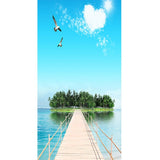 Maxbell Creative 3D Door Stickers Removable Wall Poster DIY Art Decals Sea View - Aladdin Shoppers