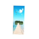 Maxbell Creative 3D Door Stickers Removable Wall Poster DIY Art Decals Sea View - Aladdin Shoppers