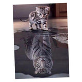 Maxbell 2 Set Cat Tiger Lion DIY 5D Diamond Painting Embroidery Cross Stitch Kit