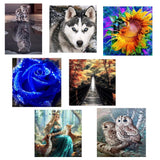 Maxbell 2 Set Cat Tiger Lion DIY 5D Diamond Painting Embroidery Cross Stitch Kit