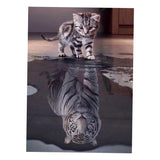 Maxbell 2 Set Cat Tiger Lion DIY 5D Diamond Painting Embroidery Cross Stitch Kit