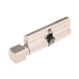 90mm Cylinder Lock with Thumb Turn Aluminum Body Brushed Finish Lock Core Euro profile Cylinder