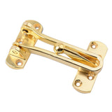 Maxbell 2xZinc Alloy Anti-Theft Security Swing Bar Door Latch Buckle for Hotel Gold