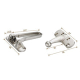 Maxbell 4xZinc Alloy Anti-Theft Security Swing Bar Door Latch Buckle for Hotel Gold