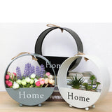Maxbell 2pcs Wall Hanging Flower Basket Plant Pot for Balcony Decor Grey +Black