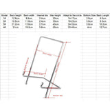 Maxbell 3pcs Metal Display Easel Stand Plate Bowl Picture Photo Display Rack