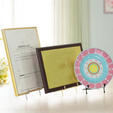 Maxbell 3pcs Metal Display Easel Stand Plate Bowl Picture Photo Display Rack