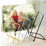 Maxbell 3pcs Metal Display Easel Stand Plate Bowl Picture Photo Display Rack