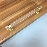 20xAcrylic Door Pull Knob Drawer Cabinet Cupboard Handle Hardware Gold 160mm