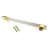 20xAcrylic Door Pull Knob Drawer Cabinet Cupboard Handle Hardware Gold 160mm