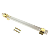 Maxbell 2pcs Acrylic Door Pulls Knob Drawer Cabinet Cupboard Handle Hardware Gold