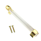 22xAcrylic Door Pull Knob Drawer Cabinet Cupboard Handle Hardware Gold 150mm