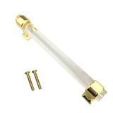 Acrylic Door Pull Knob Drawer Cabinet Cupboard Handle Hardware Gold 150mm