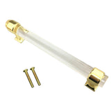 22xAcrylic Door Pull Knob Drawer Cabinet Cupboard Handle Hardware Gold 150mm