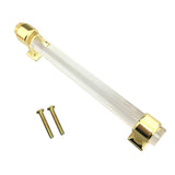 22xAcrylic Door Pull Knob Drawer Cabinet Cupboard Handle Hardware Gold 150mm