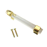 23xAcrylic Door Pull Knob Drawer Cabinet Cupboard Handle Hardware Gold 120mm