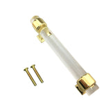23xAcrylic Door Pull Knob Drawer Cabinet Cupboard Handle Hardware Gold 120mm