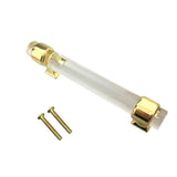 23xAcrylic Door Pull Knob Drawer Cabinet Cupboard Handle Hardware Gold 120mm