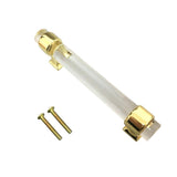 23xAcrylic Door Pull Knob Drawer Cabinet Cupboard Handle Hardware Gold 120mm