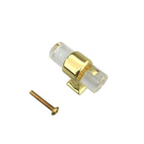 Maxbell 2pcs Acrylic Door Pulls Knob Drawer Cabinet Cupboard Handle Hardware Gold