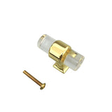 Maxbell 2pcs Acrylic Door Pulls Knob Drawer Cabinet Cupboard Handle Hardware Gold