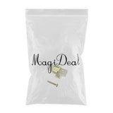Maxbell 2pcs Acrylic Door Pulls Knob Drawer Cabinet Cupboard Handle Hardware Gold