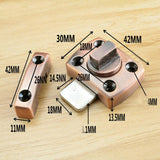 Maxbell 2Pcs Door Turn Bolt Locks Silver Stainless Steel Toilet Privacy Latches