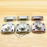 Maxbell 2Pcs Door Turn Bolt Locks Silver Stainless Steel Toilet Privacy Latches