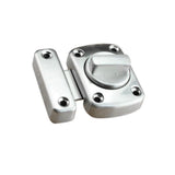 Maxbell 2Pcs Door Turn Bolt Locks Silver Stainless Steel Toilet Privacy Latches