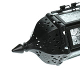 Maxbell Set 3 Pieces Retro European Iron Hanging Lantern Decorative Candle Holder with Mosaic Design Glass Panels - Aladdin Shoppers