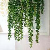 Maxbell 10x Artificial Flower String of Pearls Wall Hanging Succulents Plants Green
