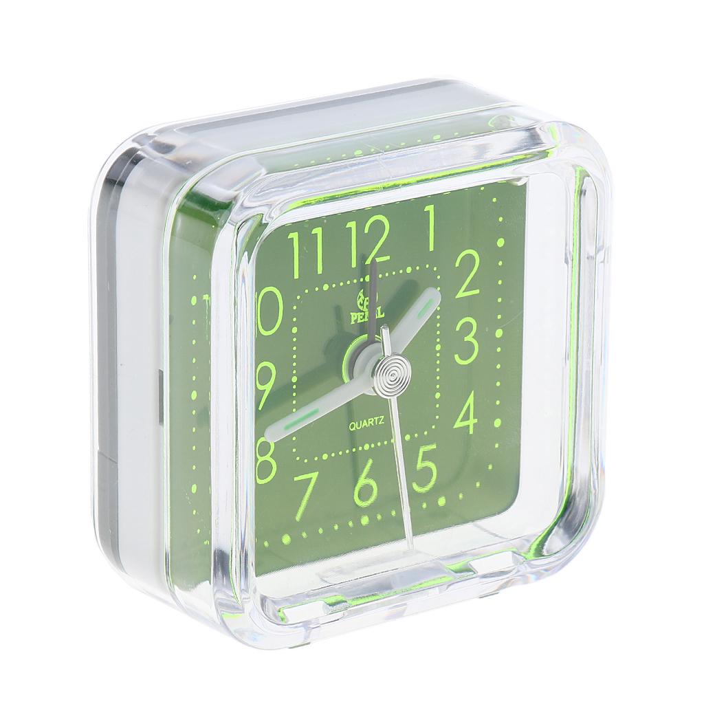 Maxbell Maxbell Mini Travel Clock Gradient Sound Desk Alarm Clock Snooze Nightlight 6# Green