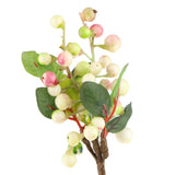 Maxbell 10Pcs Plastic Artificial Plant Fruit Berries Branches Home Cafe Decor Pink