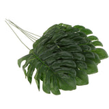 Maxbell 20Pieces Large Artificial Leaf Faux Foliage LeavesMonstera Leaf Palm Leaf