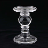 Glass Clear Taper Votive Candle Tealight Holder Candelabra Candlestick 5inch