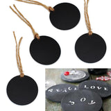 Maxbell 50pcs Mini Small Hanging Chalk Board Blackboard Memo Home Party Sign Packs