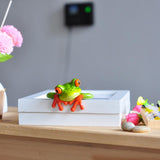 Maxbell Resin 3D Funny Frog Figurine Office Desk Car Dashboard Onament 2Pcs