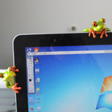 Maxbell 2pcs Resin Creative 3D Craft Frog Figurine Office Desk Computer Decoration
