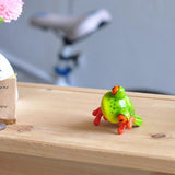 Maxbell Resin 3D Funny Frog Figurine Office Desk Car Dashboard Onament 2Pcs