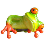 Maxbell 2x Resin Creative 3D Craft Frog Figurine Office Desk Computer Decoration