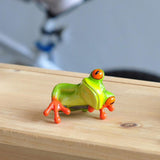 Maxbell Resin 3D Funny Frog Figurine Office Desk Car Dashboard Onament 2Pcs